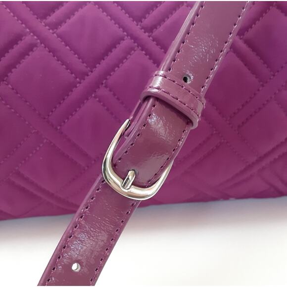 Vera Bradley Triple Compartment Handbag Crossbody Plum Purple Microfiber NWT - Picture 4 of 10